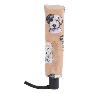 RAINY SKIES Beige Printed Dog Umbrella